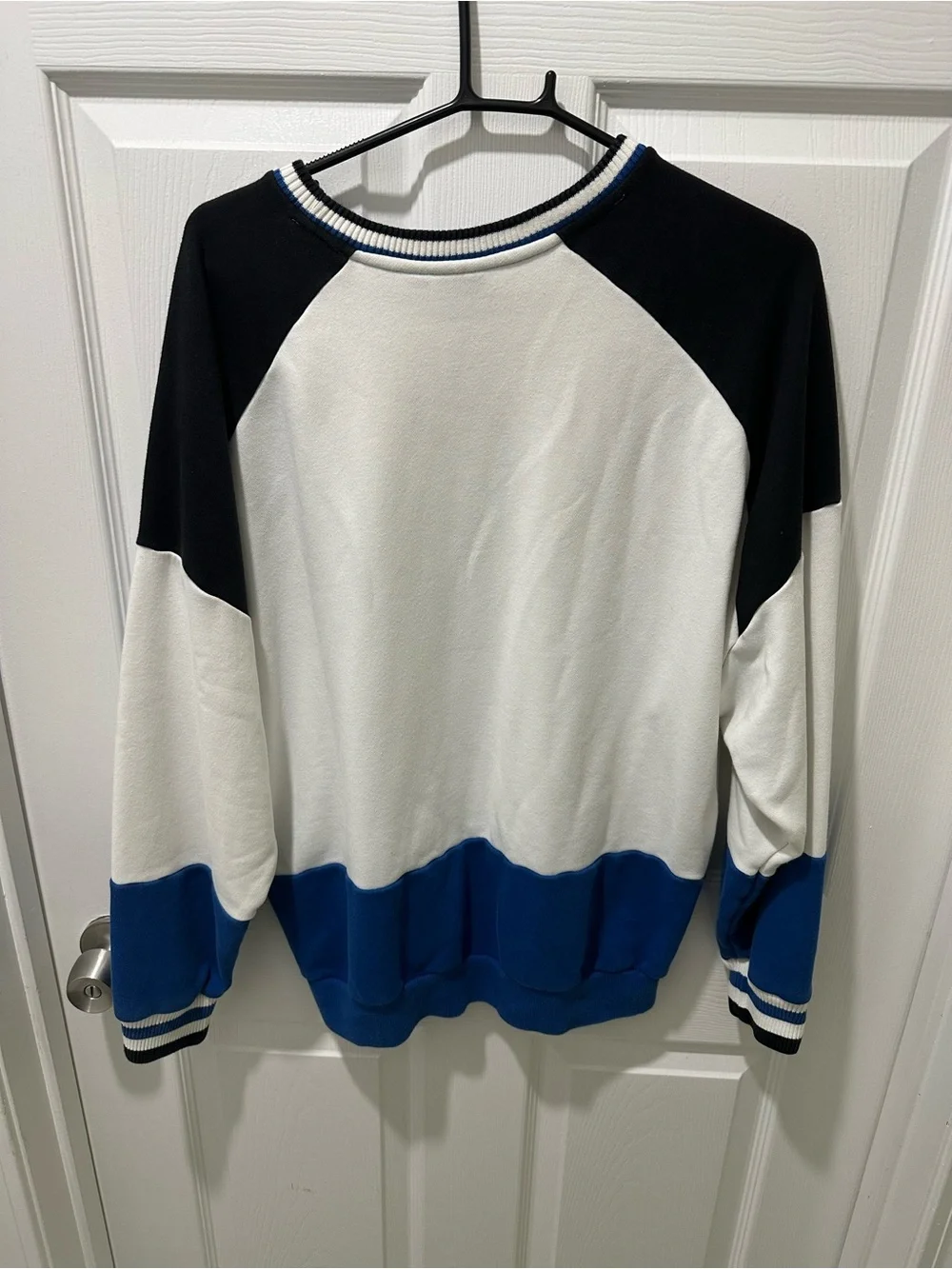 Vintage 90s Adidas Originals Big Trefoil Colorblock Crewneck Sweatshirt; Men’s M